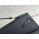 Hermes Kelly En Desordre 20 Handmade Bag In Black Epsom Calfskin