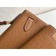 Hermes Kelly En Desordre 20 Handmade Bag In Gold Epsom Calfskin