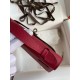 Hermes Kelly Pochette Handmade Bag In Ruby Epsom Calfskin