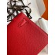 Hermes Kelly Pochette Handmade Bag In Red Epsom Calfskin