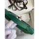 Hermes Kelly Pochette Handmade Bag In Malachite Epsom Calfskin