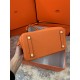 Hermes Birkin 25cm Bag In Orange Togo Leather