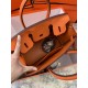 Hermes Birkin 25cm Bag In Orange Togo Leather