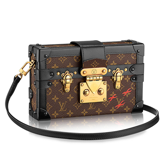 Louis Vuitton M40273 Petite Malle Crossbody Bag Monogram Canvas