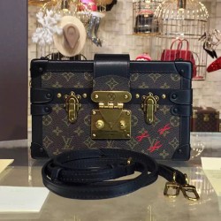 Louis Vuitton M40273 Petite Malle Crossbody Bag Monogram Canvas