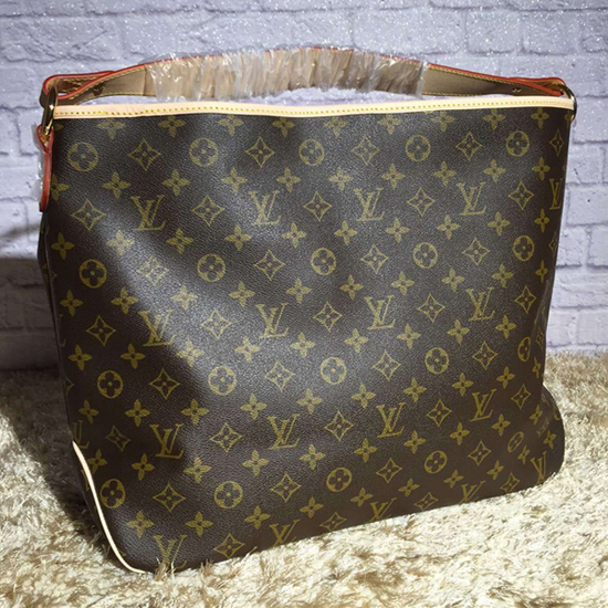 Louis Vuitton M40353 Delightful Monogram MM Hobo Bag Monogram Canvas