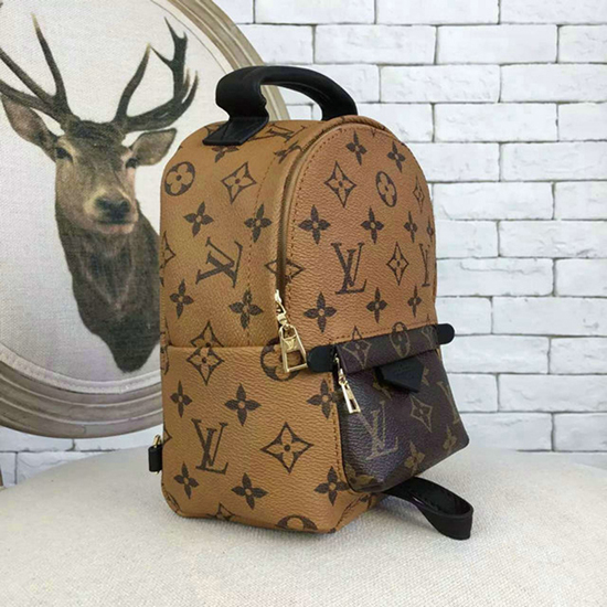 Louis Vuitton M42411 Palm Springs Backpack Mini Monogram Canvas