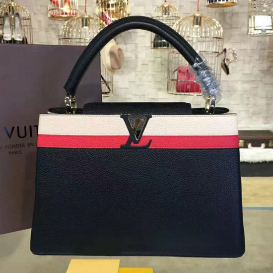 Louis Vuitton M42924 Capucines MM Tote Bag Taurillon Leather