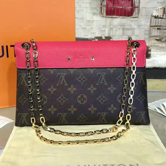 Louis Vuitton M40542 Pallas Chain Shoulder Bag Monogram Canvas