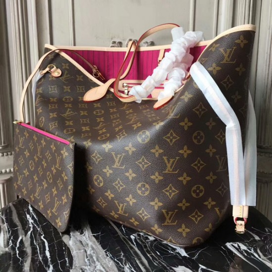 Louis Vuitton M41180 Neverfull GM Shoulder Bag Monogram Canvas