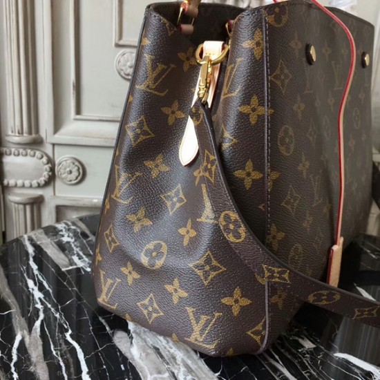 Louis Vuitton M41056 Montaigne MM Tote Bag Monogram Canvas