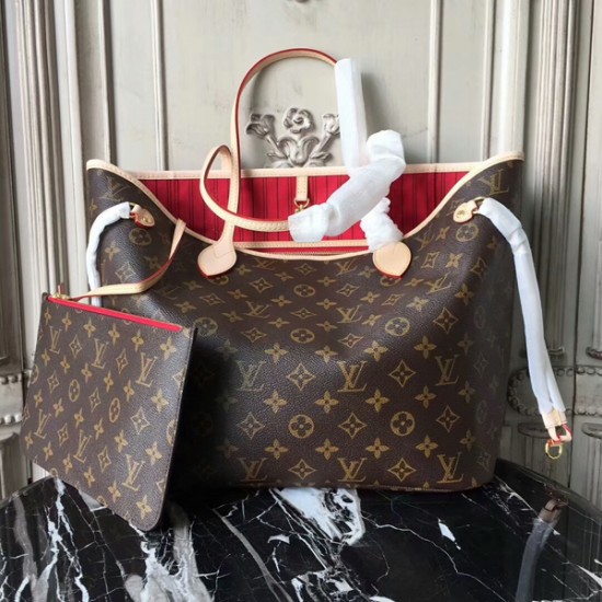 Louis Vuitton M41177 Neverfull MM Shoulder Bag Monogram Canvas