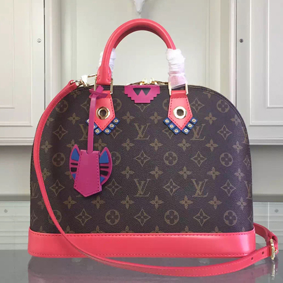 Louis Vuitton M41661 Alma PM Totem Tote Bag Monogram Canvas