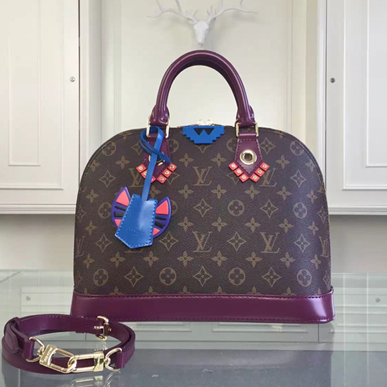 Louis Vuitton M41662 Alma PM Totem Tote Bag Monogram Canvas