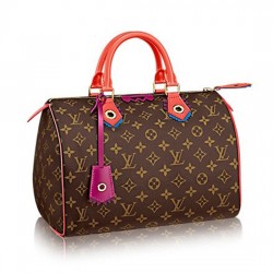 Louis Vuitton M41665 Speedy 30 Totem Tote Bag Monogram Canvas