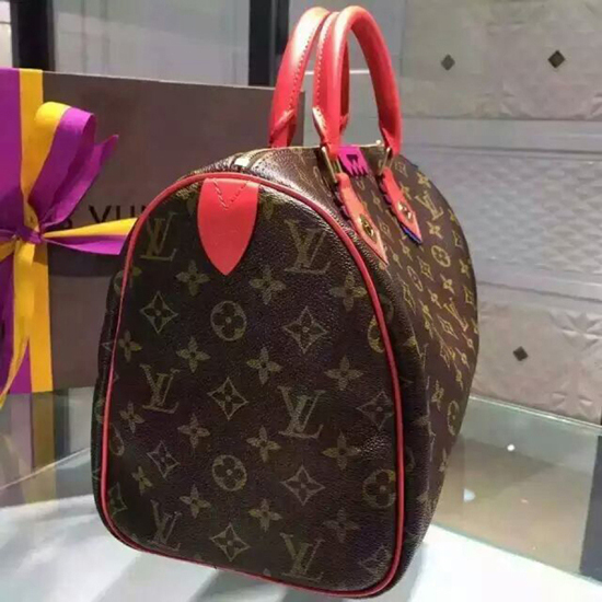 Louis Vuitton M41665 Speedy 30 Totem Tote Bag Monogram Canvas