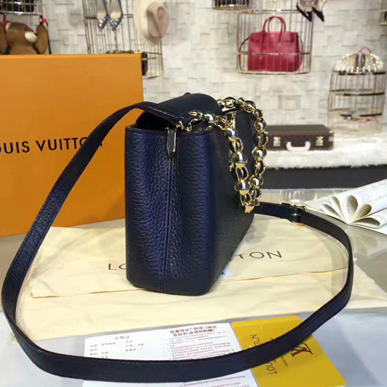 Louis Vuitton M42935 Capucines Mini Chain Shoulder Bag Taurillon Leather