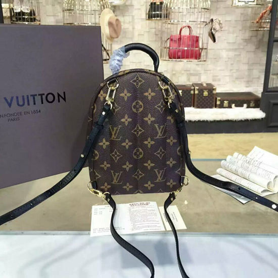 Louis Vuitton M42971 Palm Springs Backpack Mini World Tour Monogram Canvas