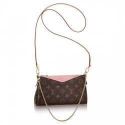 Louis Vuitton M44037 Pallas Clutch Crossbody Bag Monogram Canvas