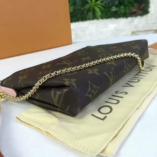 Louis Vuitton M44037 Pallas Clutch Crossbody Bag Monogram Canvas