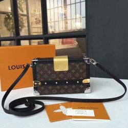 Louis Vuitton M44097 Petite Malle Crossbody Bag Monogram Canvas