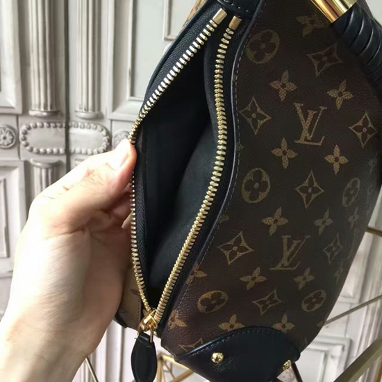 Louis Vuitton M44130 Triangle Softy Hobo Bag Monogram Canvas