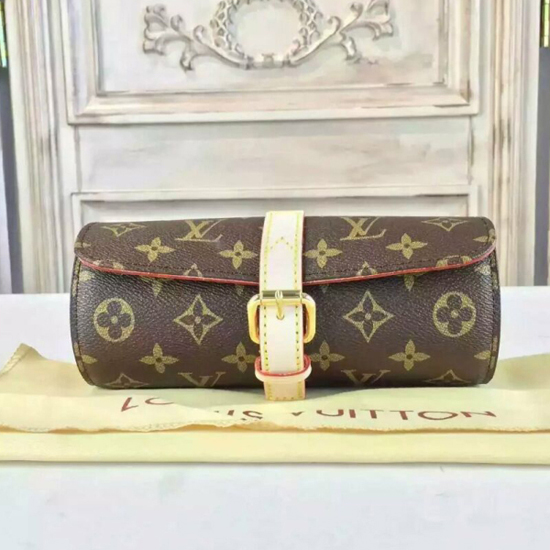 Louis Vuitton M47530 3 Watch Case Monogram Canvas