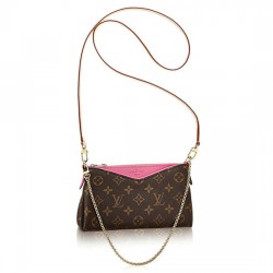 Louis Vuitton M41483 Pallas Clutch Crossbody Bag Monogram Canvas