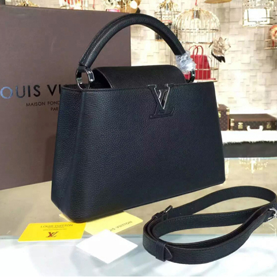 Louis Vuitton M42242 Capucines PM Tote Bag Taurillon Leather