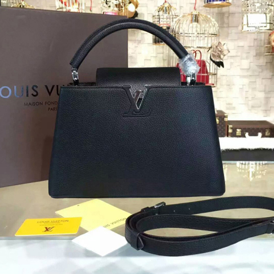 Louis Vuitton M42242 Capucines PM Tote Bag Taurillon Leather