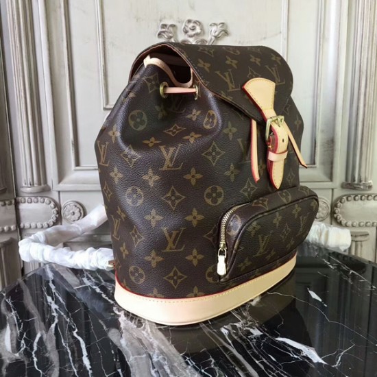 Louis Vuitton M51136 Montsouris MM Backpack Monogram Canvas