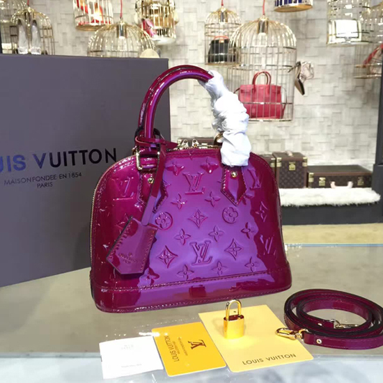 Louis Vuitton M50565 Alma BB Tote Bag Monogram Vernis