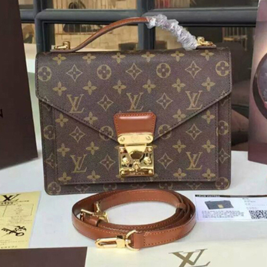 Louis Vuitton M51185 Monceau Crossbody Bag Monogram Canvas