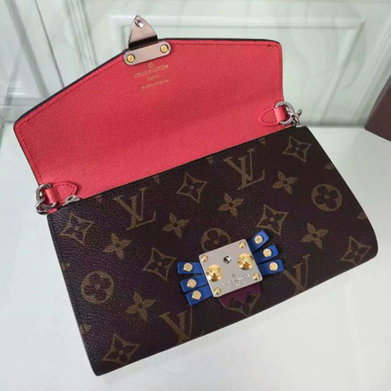 Louis Vuitton M61488 Chain Wallet Totem Monogram Canvas