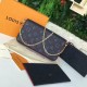 Louis Vuitton M64099 Pochette Felicie Chain Wallet Monogram Empreinte Leather