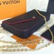 Louis Vuitton M64099 Pochette Felicie Chain Wallet Monogram Empreinte Leather