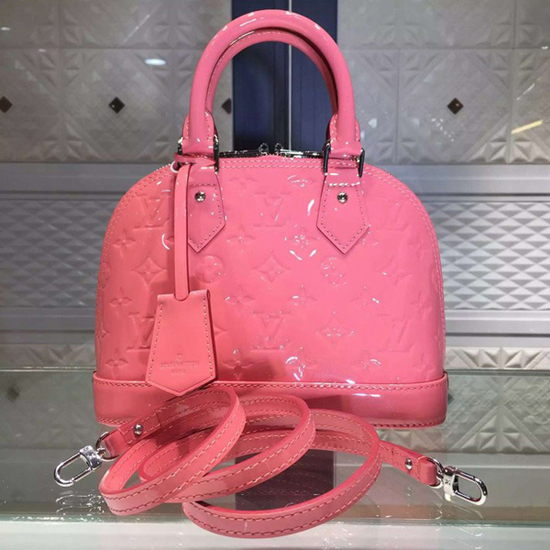 Louis Vuitton M90967 Alma BB Tote Bag Monogram Vernis