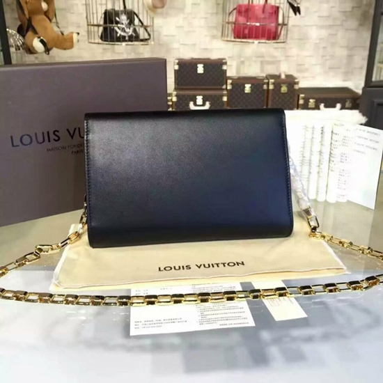 Louis Vuitton M94335 Chain Louise GM Crossbody Bag Taurillon Leather