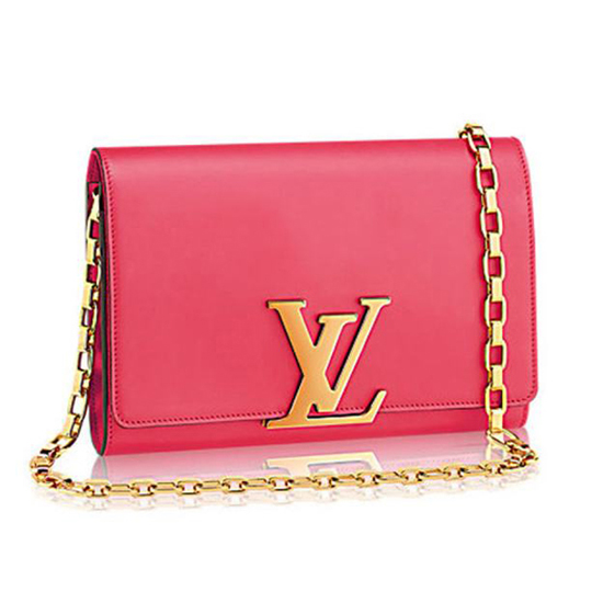 Louis Vuitton M94687 Chain Louise GM Crossbody Bag Taurillon Leather