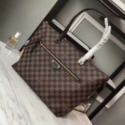 Louis Vuitton N41013 Iena MM Shoulder Bag Damier Ebene Canvas