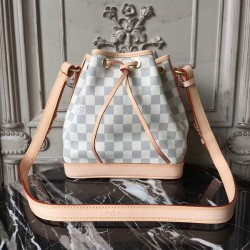 Louis Vuitton N41220 Noe BB Shoulder Bag Damier Azur Canvas