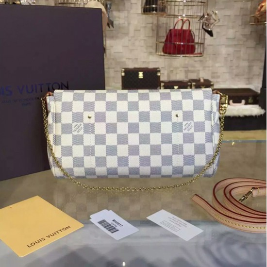 Louis Vuitton N41275 Favorite MM Damier Azur Canvas