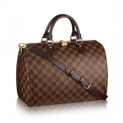 Louis Vuitton N41367 Speedy Bandouliere 30 Tote Bag Damier Ebene Canvas