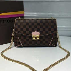 Louis Vuitton N41597 Caissa Clutch Shoulder Bag Damier Ebene Canvas