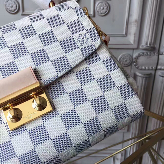 Louis Vuitton N41581 Croisette Crossbody Bag Damier Azur Canvas