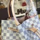 Louis Vuitton N41579 Girolata Tote Bag Damier Azur Canvas