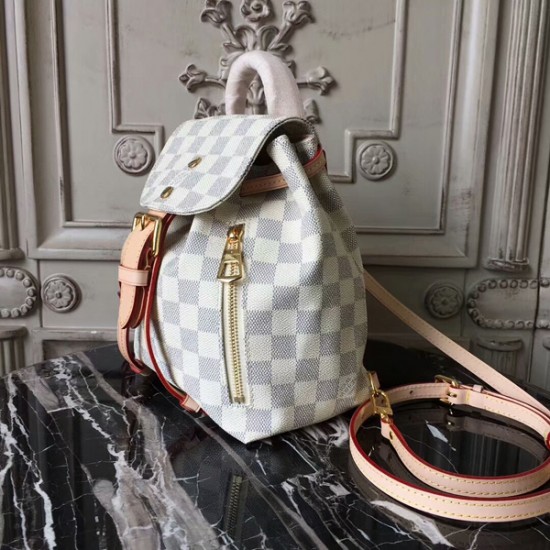 Louis Vuitton N44026 Sperone BB Backpack Damier Azur Canvas