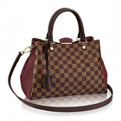 Louis Vuitton N41675 Brittany Tote Bag Damier Ebene Canvas