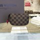 Louis Vuitton N41667 Mini Pochette Accessoires Damier Ebene Canvas