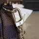 Louis Vuitton N41667 Mini Pochette Accessoires Damier Ebene Canvas